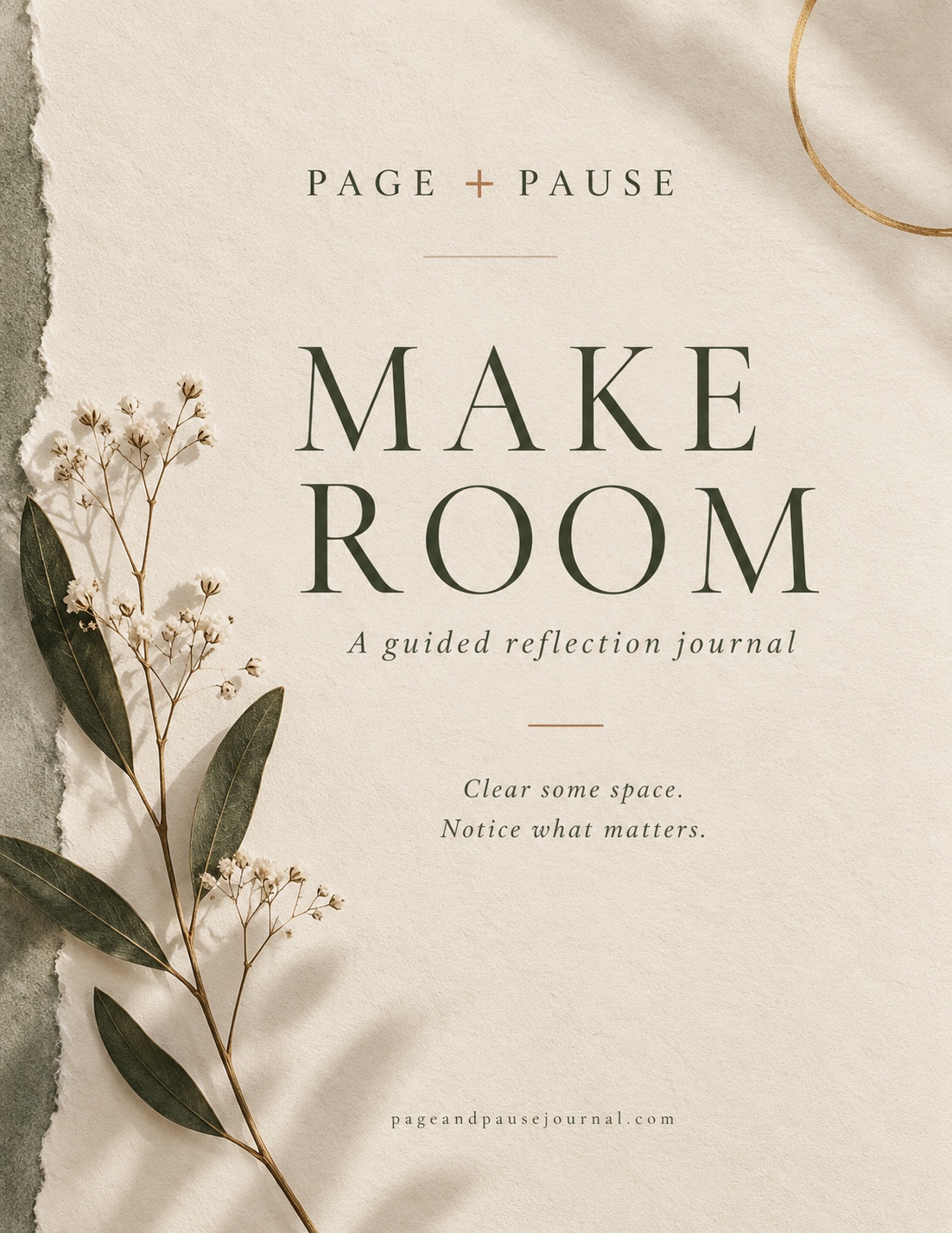 MAKE ROOM guided reflection journal cover